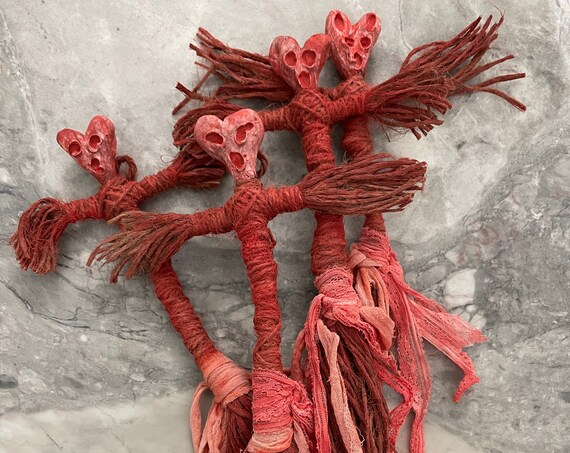 Voodoo Doll, Altar Doll, Effigy Doll, Sculpted Art Doll, Poppet Altar Doll, Gothic Gift, OOAK, Spirit Doll, Divination Tool, Pagan,Hoodoo