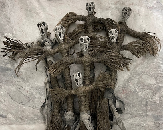 Voodoo Doll, Altar Doll, Effigy Doll, Sculpted Art Doll, Poppet Altar Doll, Gothic Gift, OOAK, Spirit Doll, Divination Tool, Pagan,Hoodoo