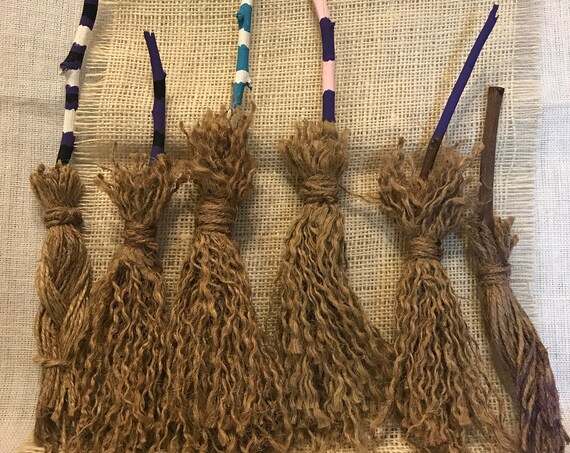 Mini Besom, Mini Broom, Jumping Stick, Hearth Broom, Goddess Magick, Union Stick, Divination Tool, Altar tool.