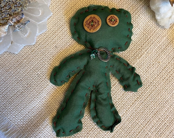 Worry Doll Hand Crafted OOAK Poppet Art Doll Voodoo Talisman Hoodoo Pagan Wiccan Altar Tool
