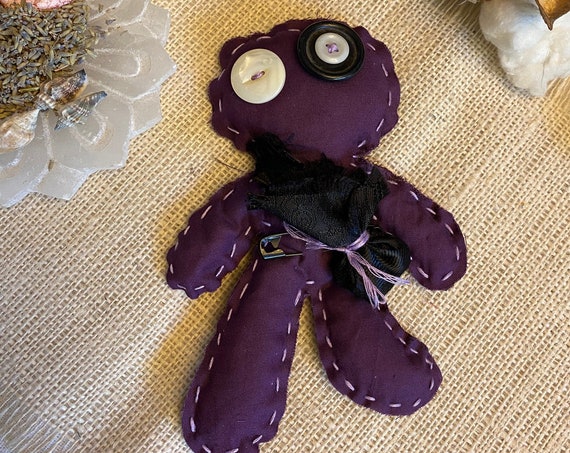 Worry Doll Hand Crafted OOAK Poppet Art Doll Voodoo Talisman Hoodoo Pagan Wiccan Altar Tool
