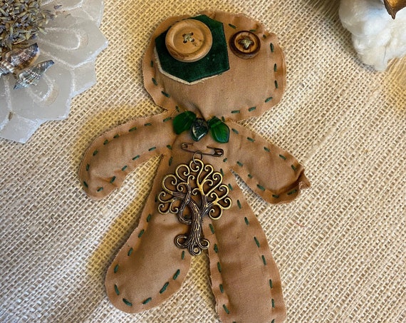 Worry Doll Hand Crafted OOAK Poppet Art Doll Voodoo Talisman Hoodoo Pagan Wiccan Altar Tool