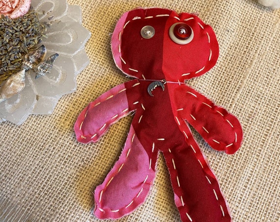 Worry Doll Hand Crafted OOAK Poppet Art Doll Voodoo Talisman Hoodoo Pagan Wiccan Altar Tool