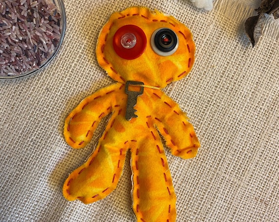 Worry Doll Hand Crafted OOAK Poppet Art Doll Voodoo Talisman Hoodoo Pagan Wiccan Altar Tool