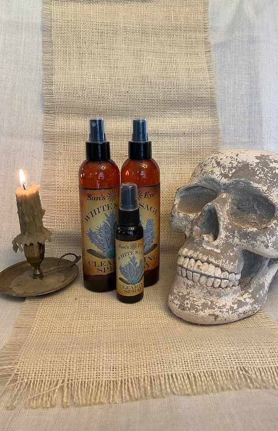 Clearing Spray, White Sage, Gift Set Item, Smudge Alternative, Protection, Pagan, Wiccan, Spiritual, Witchcraft