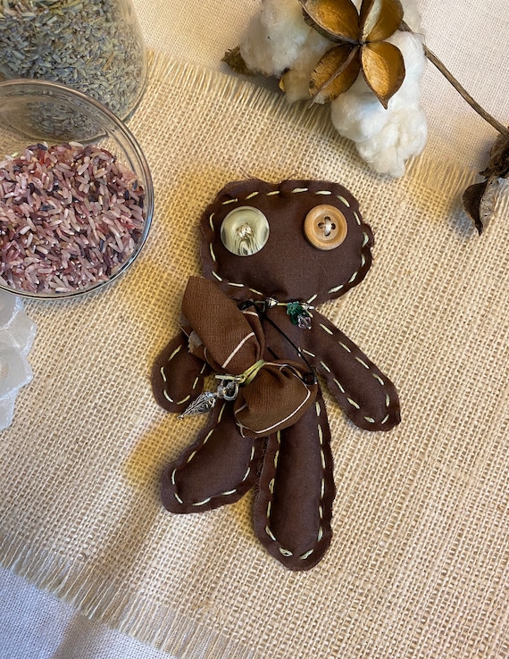 Worry Doll Hand Crafted OOAK Poppet Art Doll Voodoo Talisman Hoodoo Pagan Wiccan Altar Tool