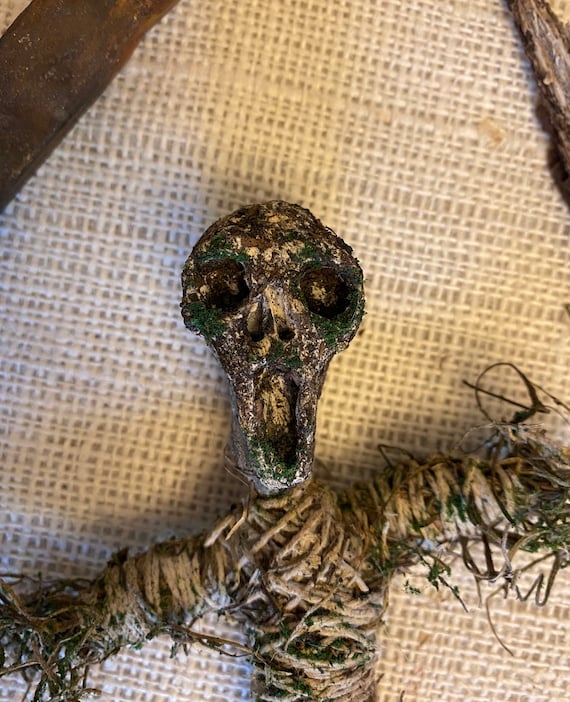 Voodoo Doll, Earth Elemental, Altar Figurine, Sculpted Art Doll, Wiccan Altar Decor, Gothic Gift, OOAK, Spirit Doll, Pagan,Hoodoo