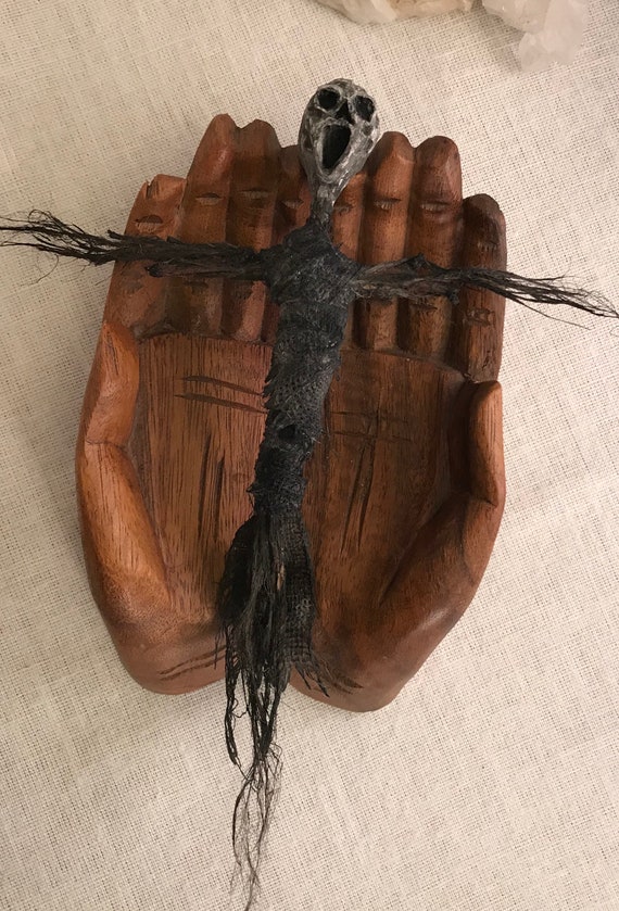 Protection Doll, Hand Crafted, Altar Figurine, Art Doll, Poppet, Spirit Doll, Voodoo Doll, Divination Tool, Hoodoo, Pagan, Wiccan, OOAK