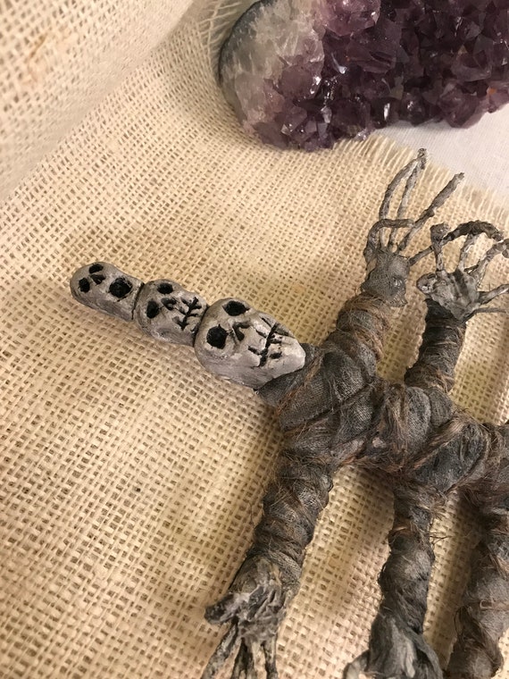 Protection Doll, Hand Crafted Doll, Altar Figurine, Art Doll, Poppet, Spirit Doll, Voodoo Doll, Divination Tool, Hoodoo, Pagan, Wiccan, OOAK
