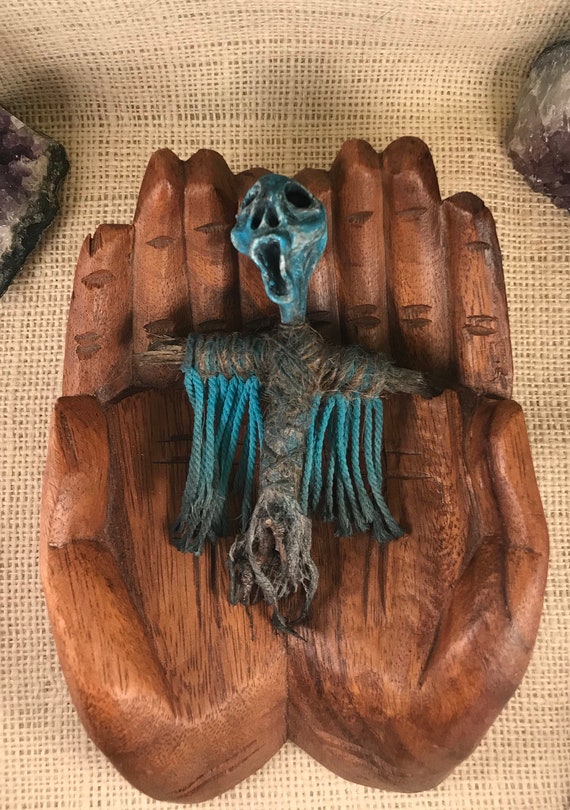 Healing Doll, Water Elemental, Hand Crafted, Art Doll, Spirit Doll, Voodoo Doll, Divination Tool, Hoodoo, Pagan, OOAK