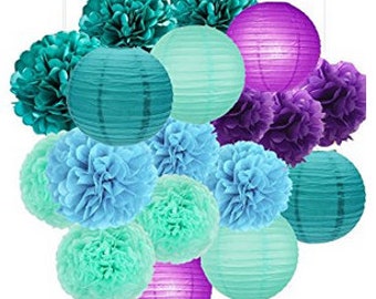 Mermaid Baby Shower Decorations Etsy
