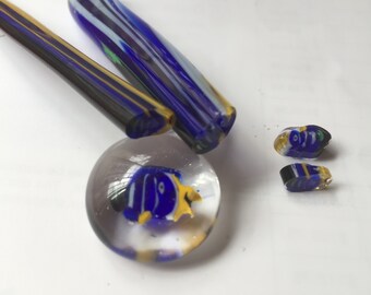 3D Murrrini Milifiore blue fish