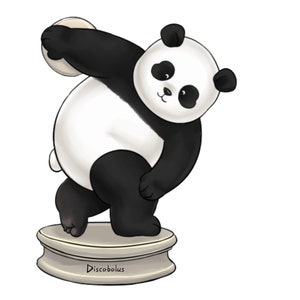 12 pièces de cartes postales de la série Panda Fat Series (4,66 » x 3,6 », blanc)
