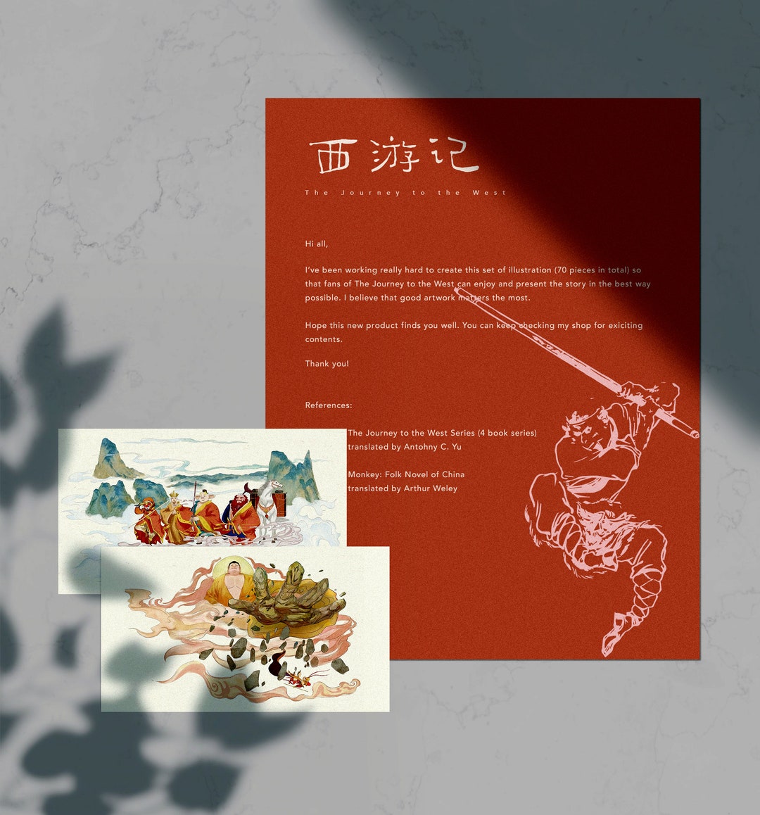 The Journey to the West 西游记 (monkey: Folk Novel of China) Story-cards ...