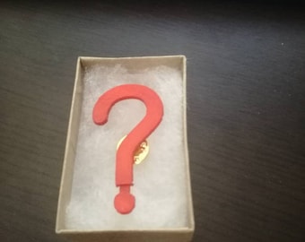 Doctor Who 7th Doctor question mark Large Lapel Badges