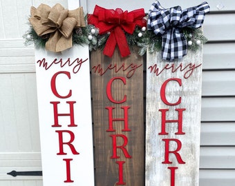 Merry Christmas Sign | Porch Sign | Christmas Home Decor | Christmas Sign | Christmas Porch Sign | Merry Sign | Christmas Decor