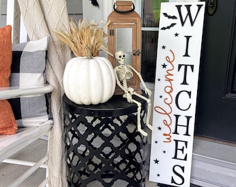 Shoes Off Witches | Welcome Witches | Wood Sign | Halloween Porc Sign | October 31 Sign | Halloween Sign | Hocus Pocus |