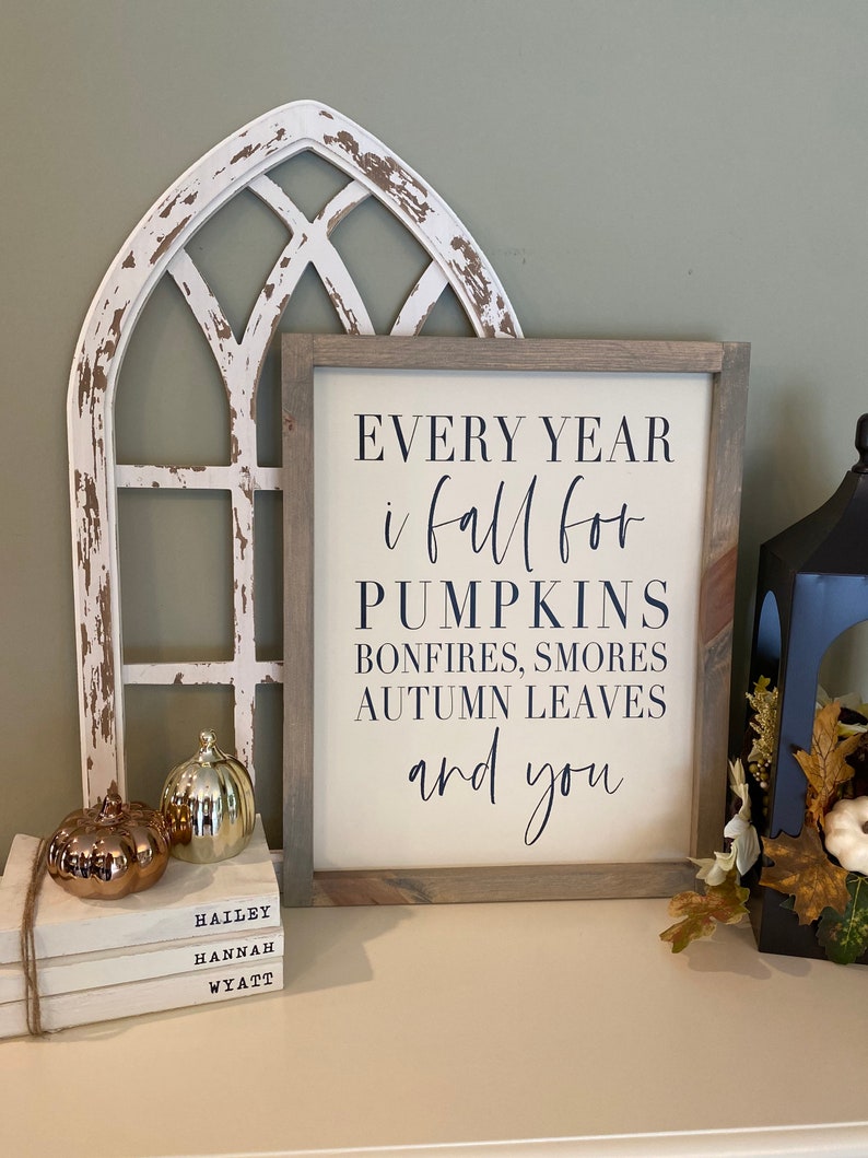 Farmhouse Wood Sign Custom Wood Sign Fall Wood Sign Signs for Fall Fall Wood Decor Fall Home Sign