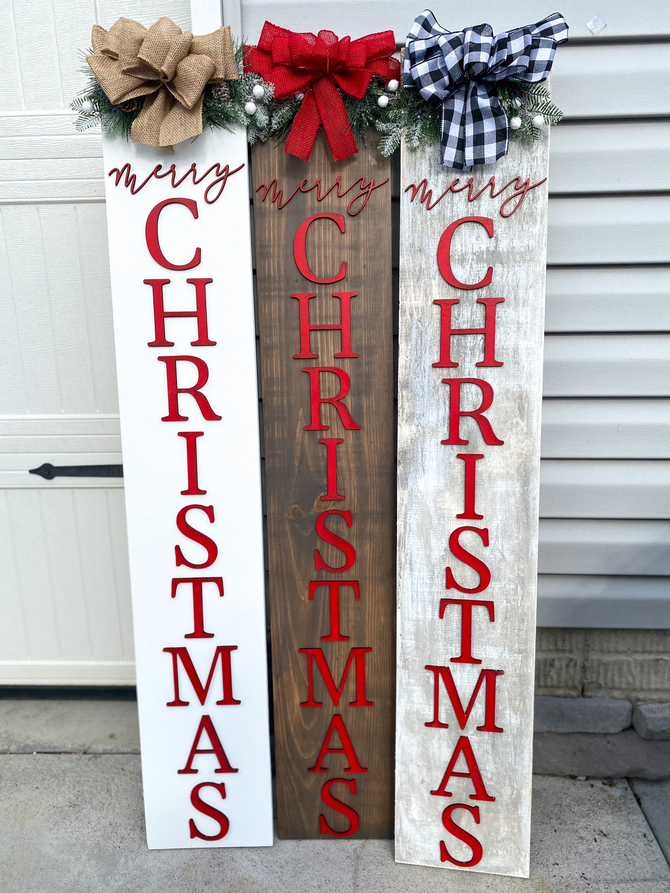 Wooden porch signs for christmas Clearance