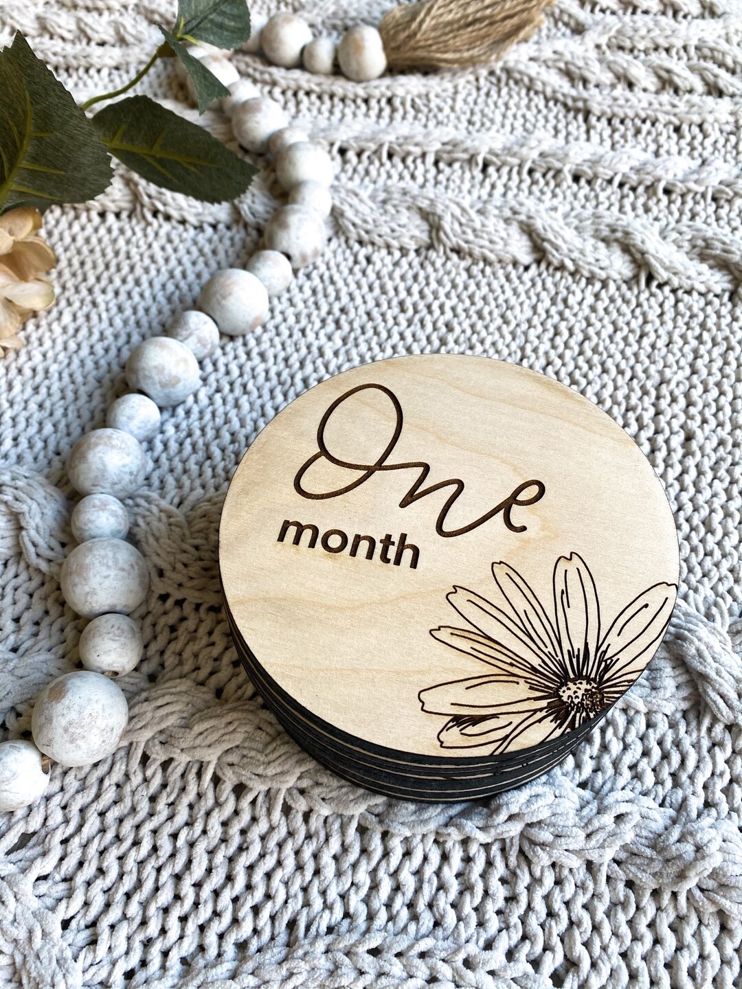 Baby Monthly Milestone Cards | Milestone Signs | New Baby Sign | Custom ...