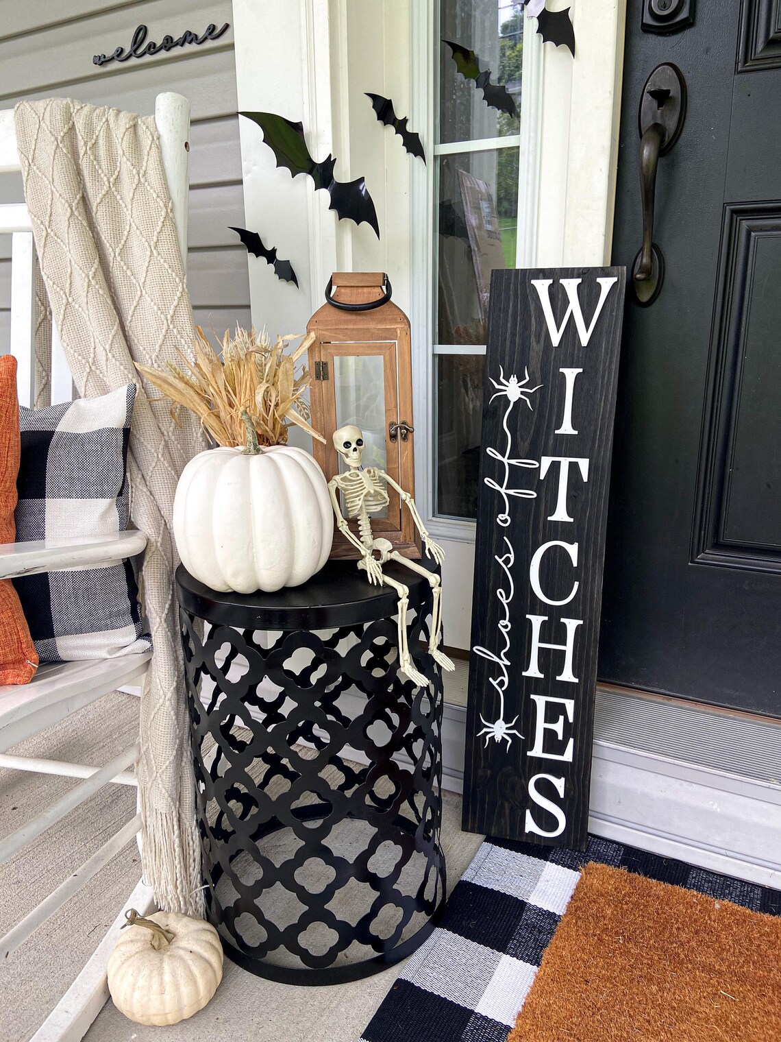 Shoes off Witches | Welcome Witches | Wood Sign | Halloween Porc Sign ...