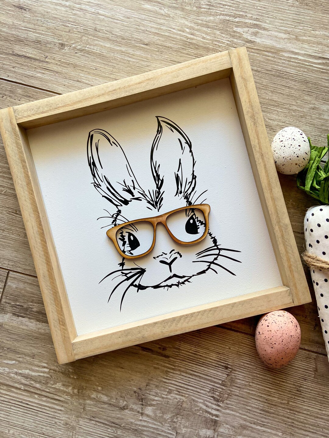 Bunny Sign | Easter Bunny Sign | Easter Wood Sign | Spring Decor ...