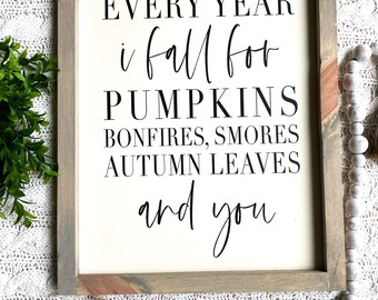 Fall Wood Decor | Custom Wood Sign | Fall Wood Sign | Fall Home Sign | Signs for Fall | Farmhouse Wood Sign