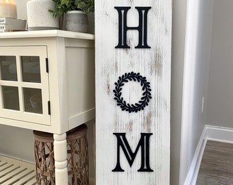 Welcome To Our Home Sign: 3D Wood Porch Decor (4ft)