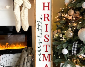 Merry Christmas Sign | Porch Sign | Christmas Home Decor | Christmas Sign | Christmas Porch Sign | Merry Sign | Christmas Decor