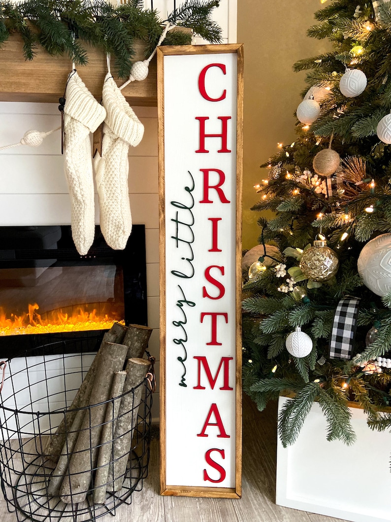 Merry Christmas Sign | Porch Sign | Christmas Home Decor | Christmas Sign | Christmas Porch Sign | Merry Sign | Christmas Decor