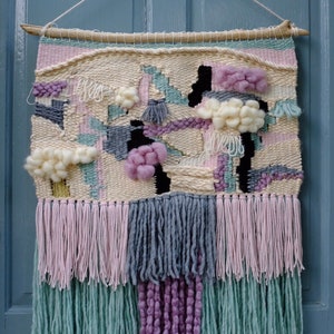 Calm Waves - Original woven wall hanging