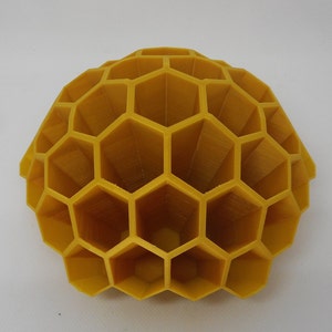 Honeycomb Pattern Pen Holder Desk Organizer Home Office Work Gift for Beekeepers image 4