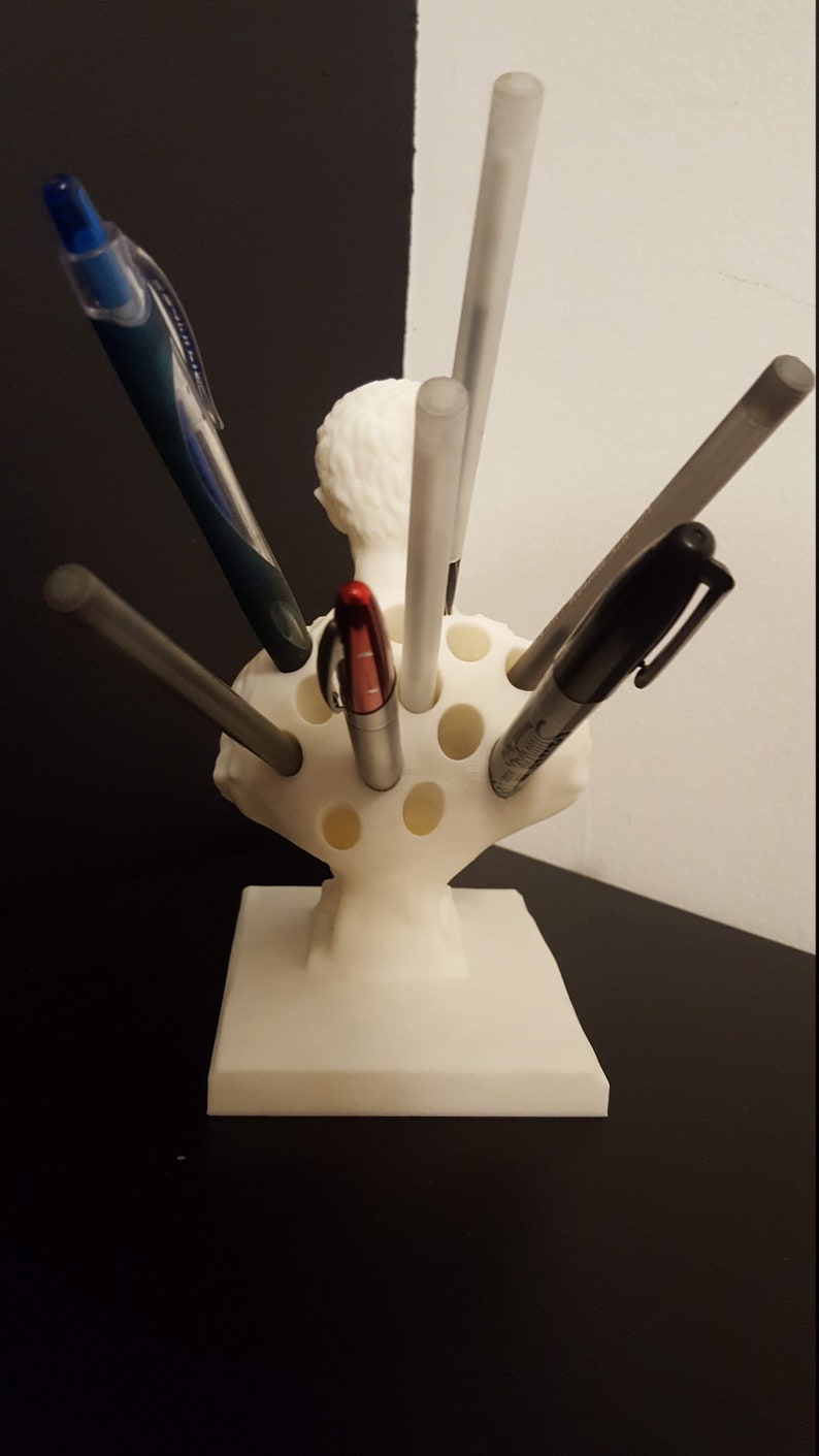 Julius Caesar Bust Pen Pencil Holder Desk Organizer Etsy