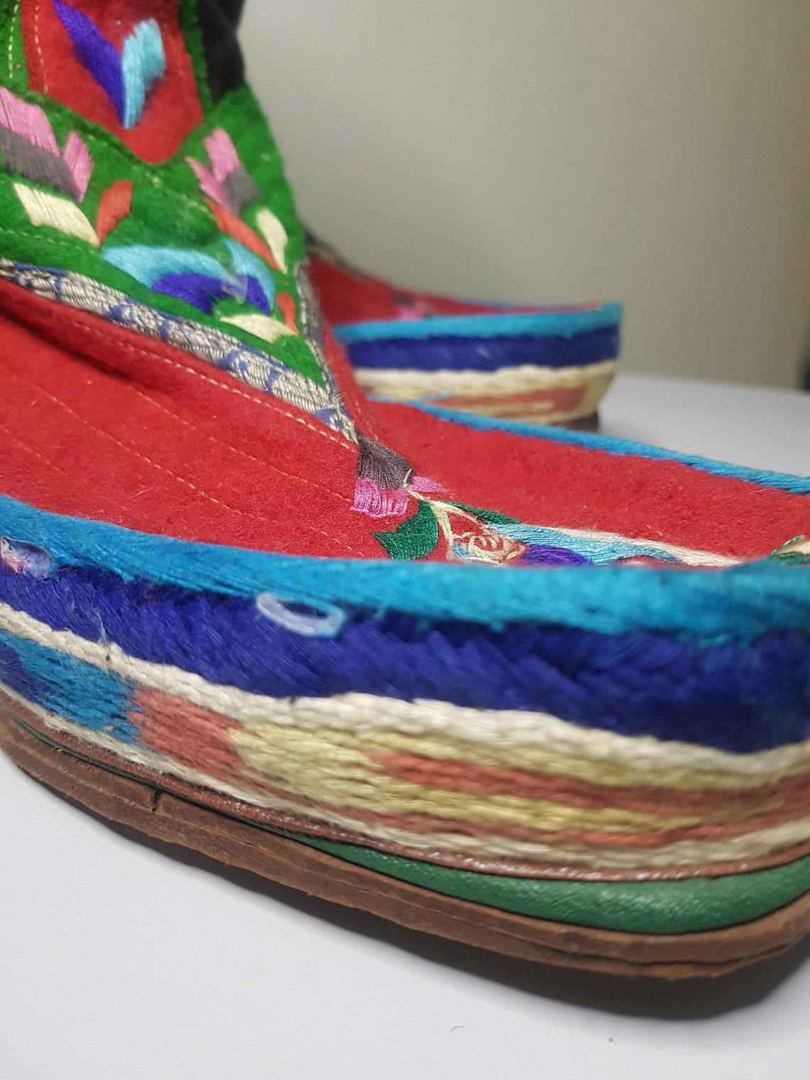 VINTAGE boots Tibetaanse traditionele Tibet boots Etsy