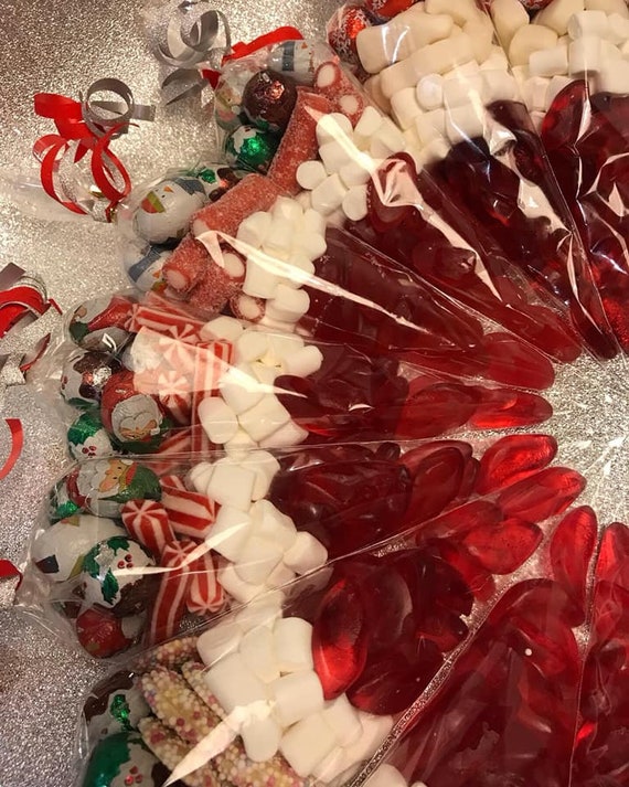 Filled Christmas Sweet Cones candy gift food Christmas Eve | Etsy