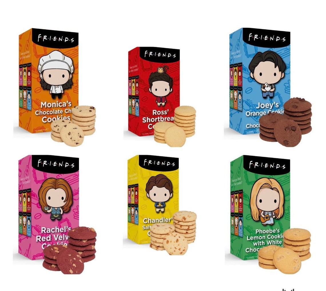 Friends Cookies 6 set Biscuits Shortbread. Friends tv Etsy