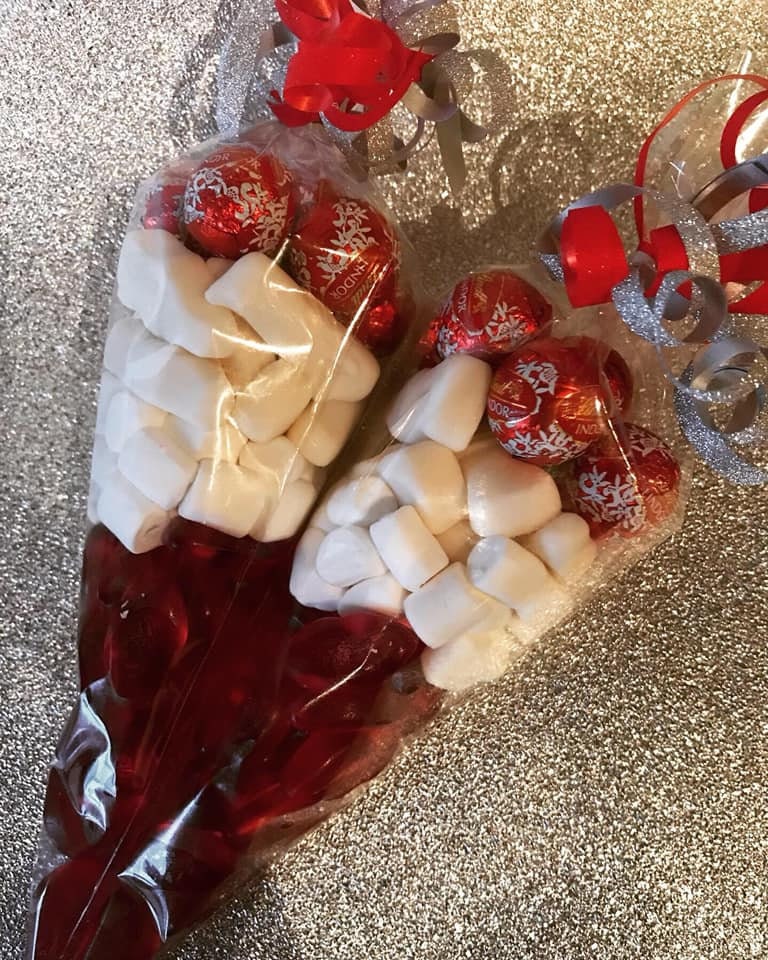 Filled Christmas Sweet Cones candy gift food Christmas Eve | Etsy