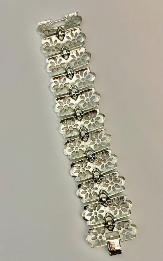 Coro Wide Silver Panel Bracelet - image 5