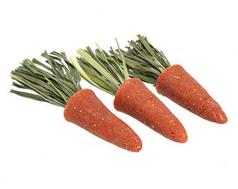 Carrot Mini's - Des produits à mâcher amusants et uniques pour les lapins, les cobayes, les hamsters, les chinchillas, etc.