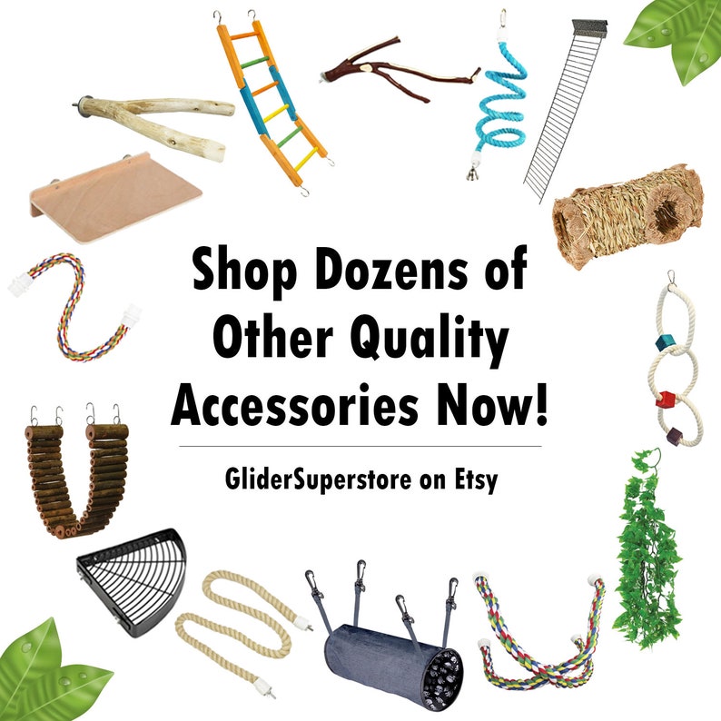 Marmosets Birds Hamsters Flying Squirrels Gerbils Teepee Tent Degus Sugar Gliders Mice Fun /& Unique Cage Accessory
