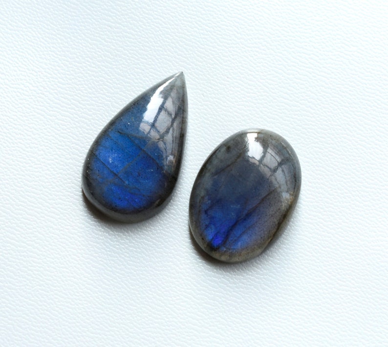 73Cts Jewellery Gemstone AAA Quality Mix Shape Blue Flashy Labradorite Loose Gemstone 100/% Natural 2 Pcs Amazing Labradorite Cabochon