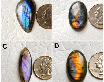 Labradorite Cabochon, AAA++ Quality Labradorite Gemstone, 100% Natural Multi Purple Flashy Designer Gemstone, Mix Shape Labradorite Gemstone