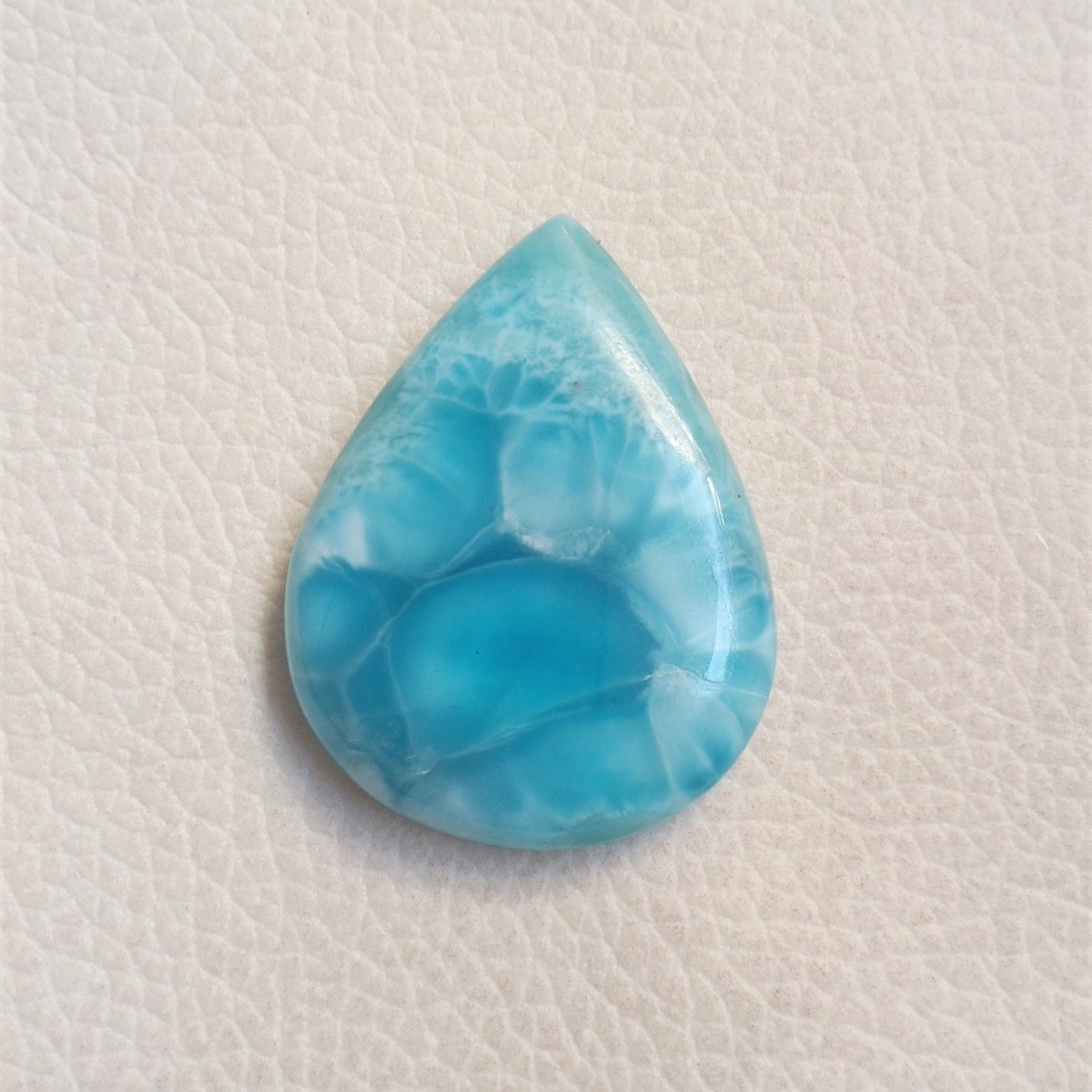Larimar Cabochon AAA Quality Larimar Gemstone Pear Shape Etsy