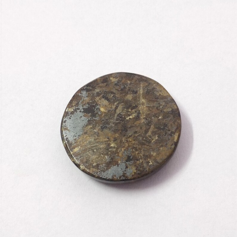 Bronzite For Pendant AAA Quality Bronzite Gemstone Weight 85Cts Bronzite Cabochon 33mm Round Shape Bronzite Gemstone Loose Bronzite