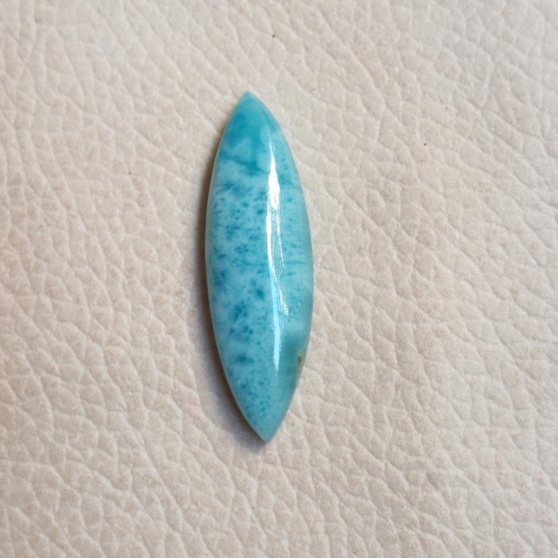 Marquise Shape Dominican Larimar AAA Quality Blue Larimar Gemstone Size 33*10*5mm 13Cts Natural Blue Larimar Cabochon Jewellery Gemstone