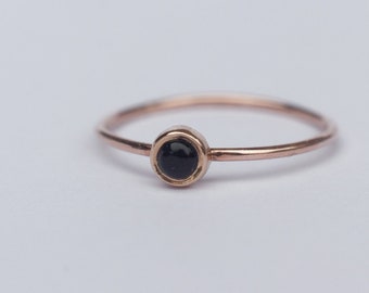 EDELSTEIN RING LANDSCHAFTSJASPIS DALMATINERJASPIS ELASTISCH FLEXIBEL