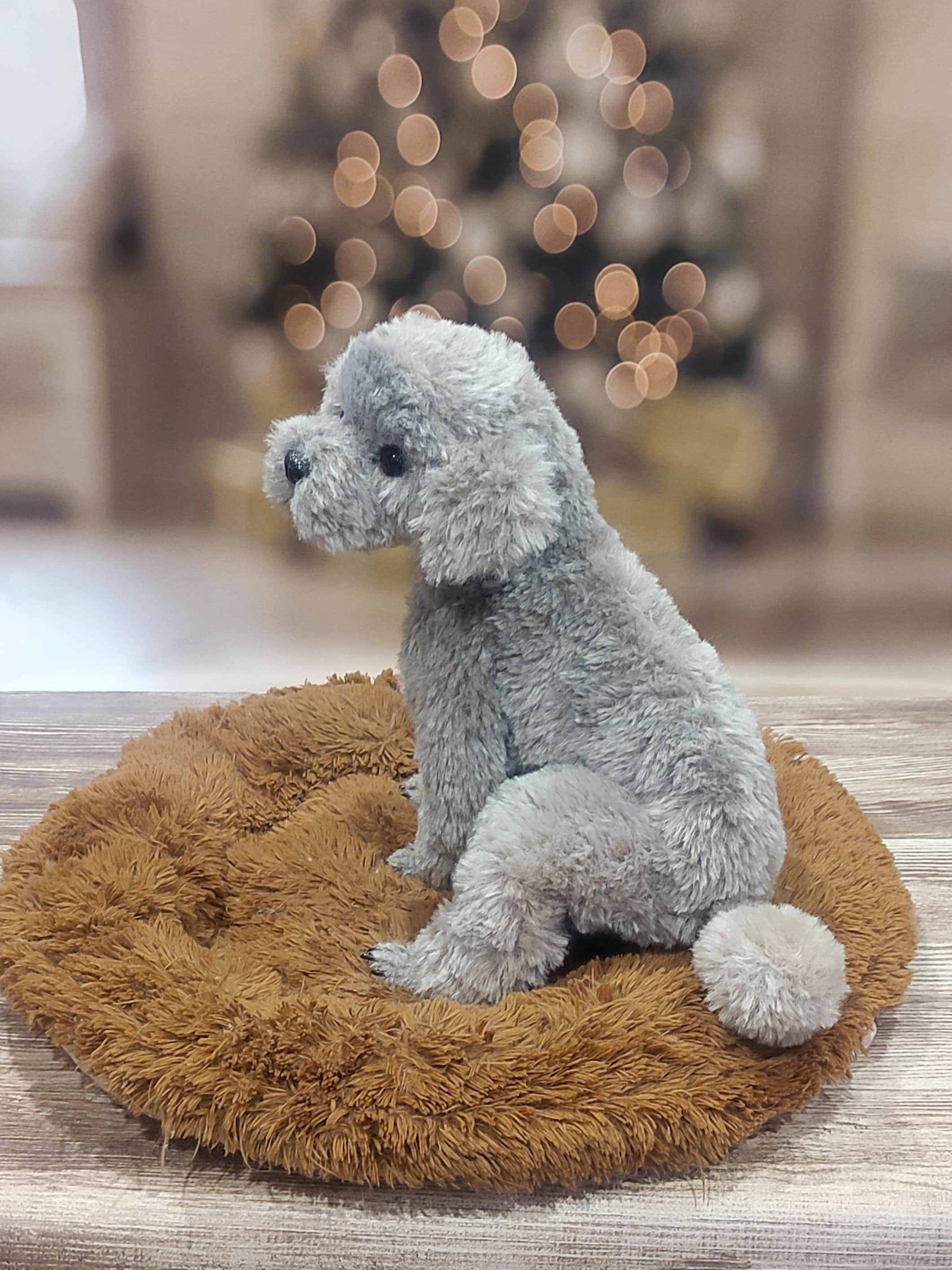 Grey poodle plush Etsy Mexico