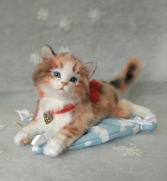 realistic cat soft toy