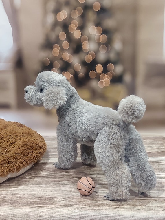 Realistic Plush Poodle Dog Interior Doll OOAC Plush Toy - Etsy