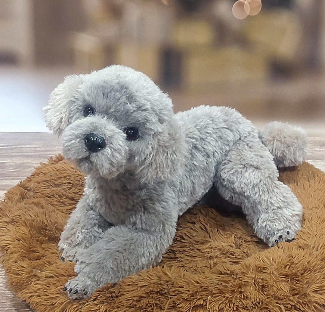 Realistico peluche barboncino cane interno bambola OOAC peluche